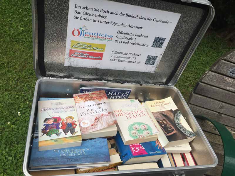 Lesebank in Gleichenberg in der Steiermark