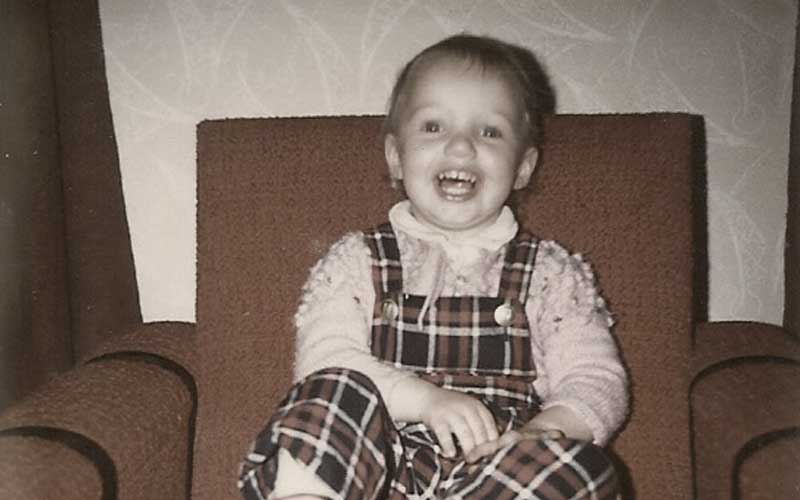 Anna Loyelle als Kind