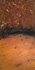 Ohne Titel, Essig & Acryl auf Eisen, 20x40 cm