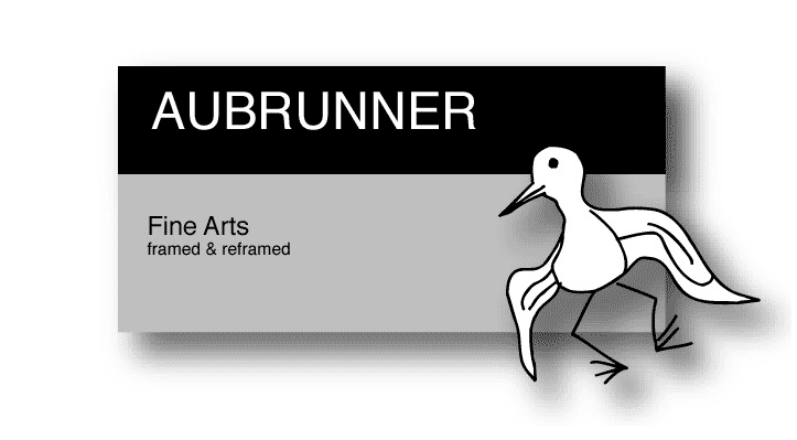 AUBRUNNER - fine arts - framed and reframed