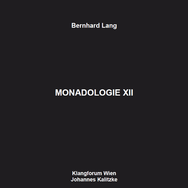 Cover LP und CD Monadologie XII