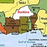situation gégraphique du Burkina