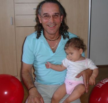 Alara with Grandpa Engin