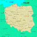 Karte Polens