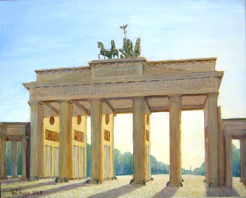 Brandenburger_Tor Brandenburger Tor (Berlin)<br><p><br>Öl auf Leinwand, 40 x 50 cm
