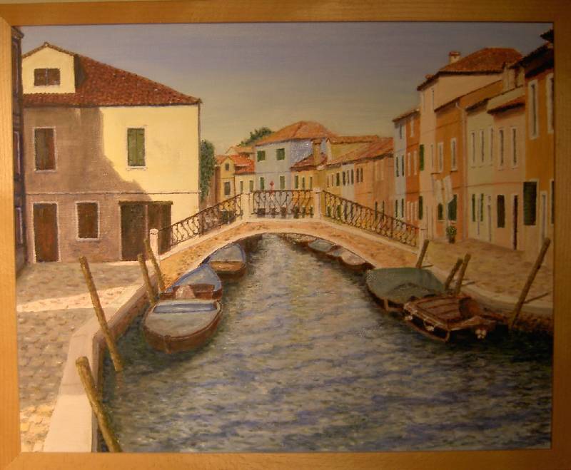 Burano2 Burano 2 (Venedig)<br><p><br>Öl auf Leinwand, 40 x 50 cm