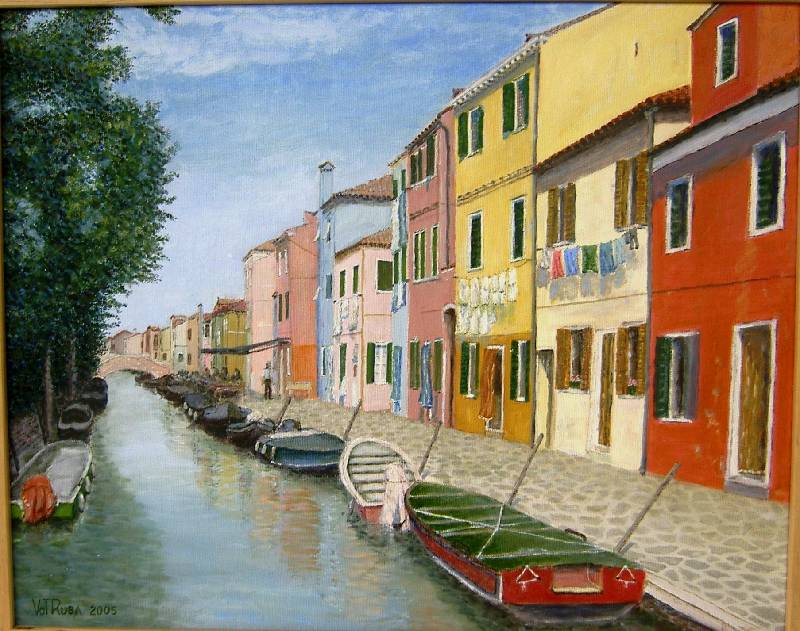 Burano3 Burano 3 (Venedig)<br><p><br>Öl auf Leinwand, 40 x 50 cm