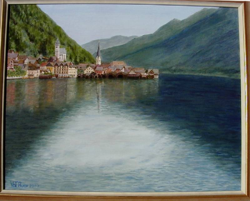 Hallstatt Hallstatt 1<br><p><br>Öl auf Leinwand, 40 x 50 cm