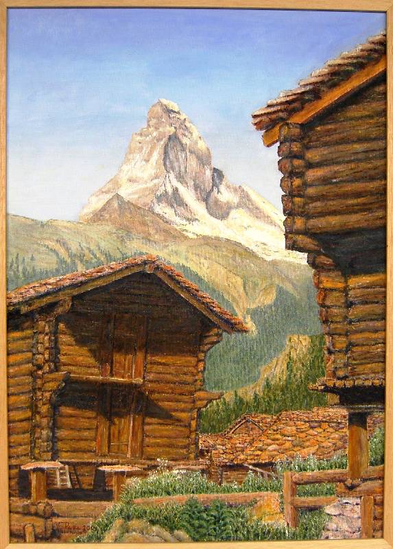 Matterhorn Matterhorn (Schweiz)<br><p><br>Öl auf Leinwand, 50 x 70 cm