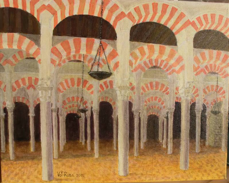 Mezquita Mezquita, Cordoba (Spanien)<br><p><br>Öl auf Leinwand, 40 x 50 cm