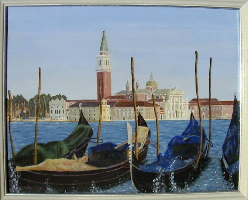 San_Giorgio San Giorgio (Venedig)<br><p><br>Öl auf Leinwand, 40 x 50 cm