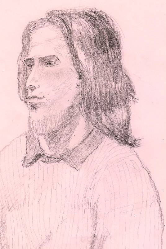 Portrait_015 Porträt 15<br><p><br>Bleistift auf Papier