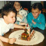 Michael links mit seinem Cousin Peter rechts und Cousin Martin in der Mitte