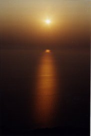 Sunrise above the sea