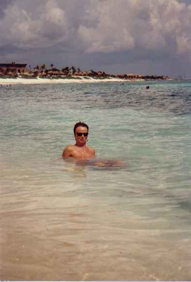 Chris im Wasser