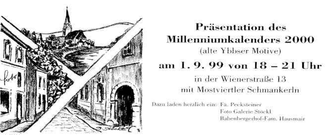 Prsentation des Milleniumskalenders 2000