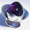 Tellerring - Amethyst