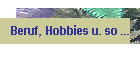 Beruf, Hobbies u. so ...