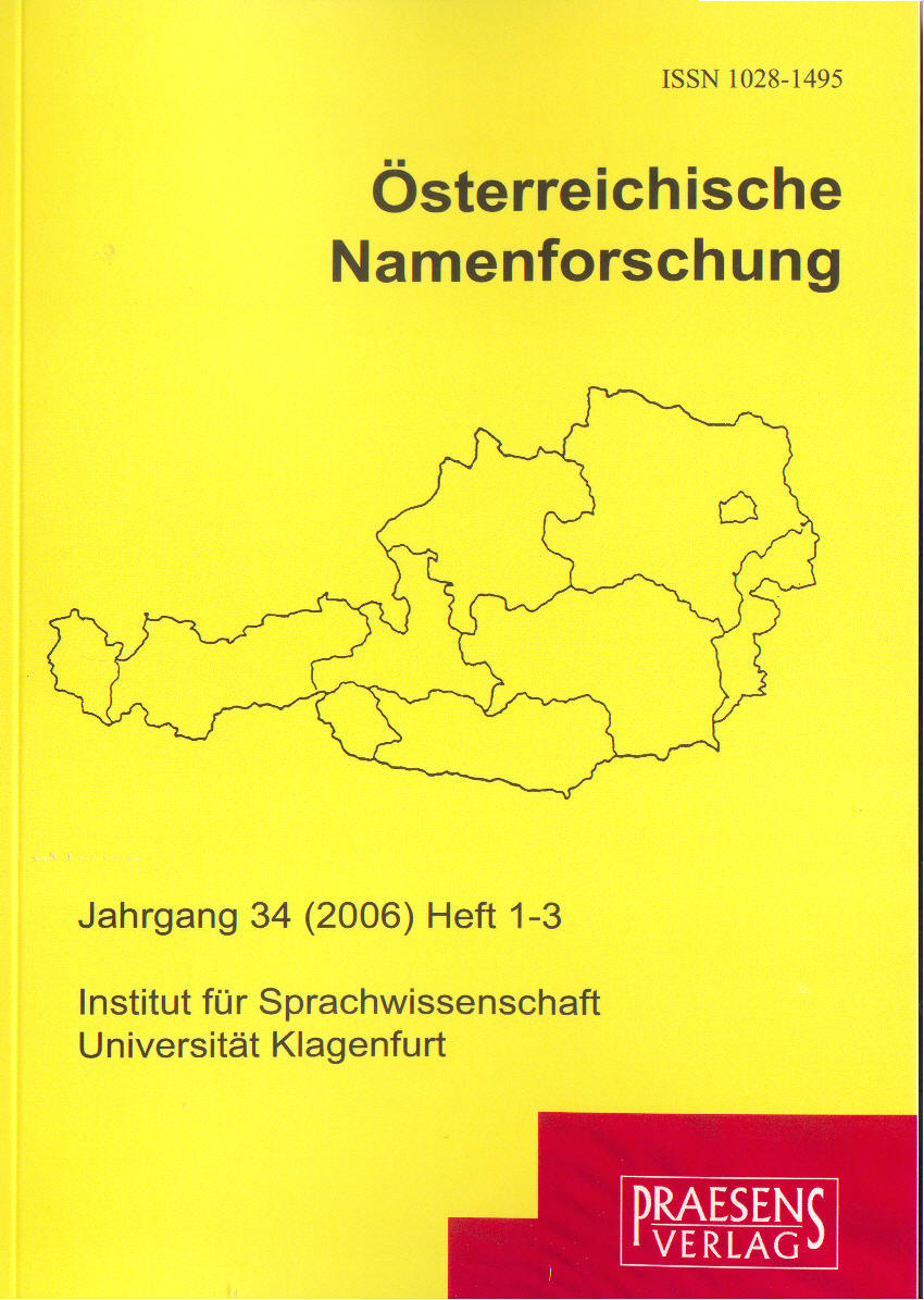 Österreichische Namenforschung