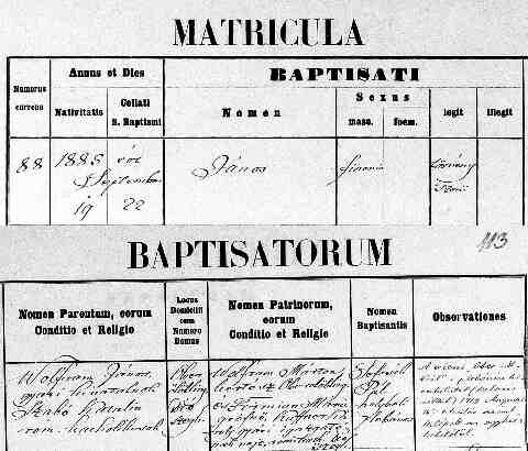 WOLFRAM J�nos sz�l. ak. 1885-09-19_Di�szegh