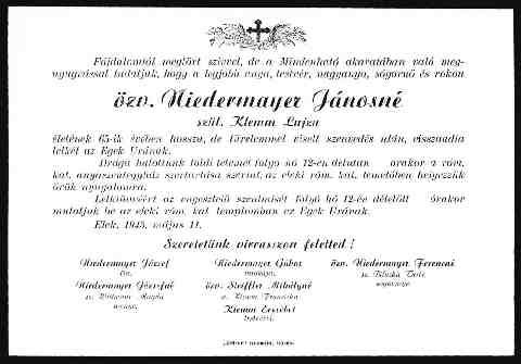 Klemm Alojzia halotti �rtes�t�s (1)