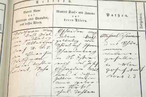 WOLFRAM Johann keresztel�i anyak�nyvi kivonat (1)