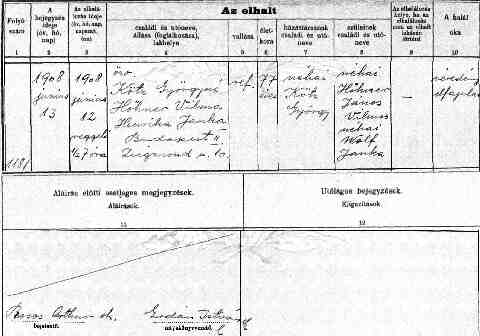 H�hner Vilma halotti ak kivonat (1)