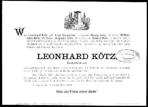 K�tz Leonhard gy�szjelent�se (1)