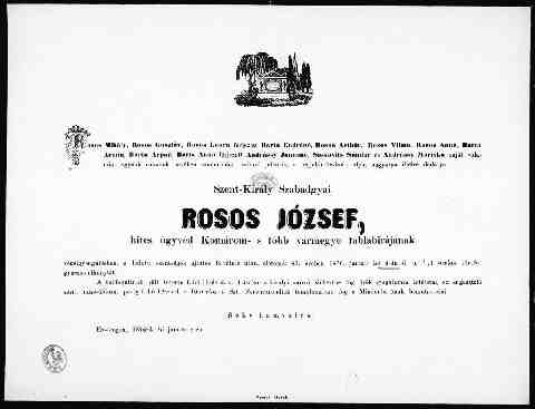 Rosos J�zsef gy�szjelent�se (1)