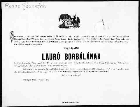 Laur� Borb�la gy�szjelent�se (1)