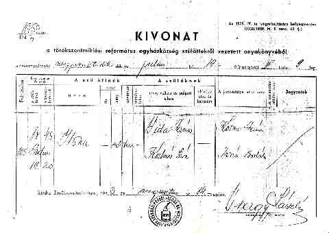 Vida Ilona sz�let�si ak kiv (1)