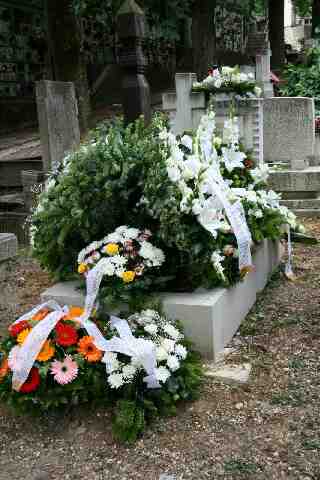 Monori J�nos gy�szt�virata, temet�se