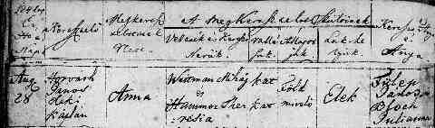 WITTMANN Anna sz�l.ak 1837-08-28