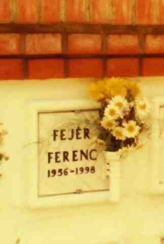 FEJ�R Ferenc 1998 urnahelye