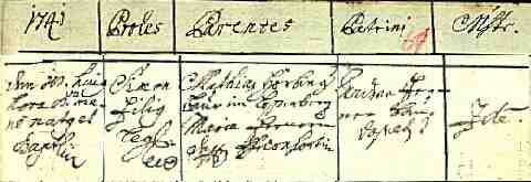 H�RBINGER Simon sz�l. ak. 1741-10-18