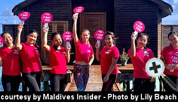 courtesy Maldives Insider - Wellness Day celebrations at Lily Beach - (Photo by Lily Beach)