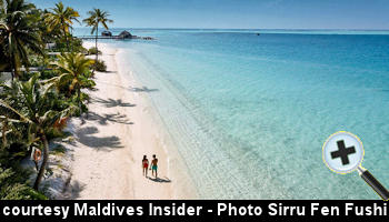 courtesy Maldives Insider - Fairmont Maldives Sirru Fen Fushi beach - (Photo by Sirr Fen Fushi)