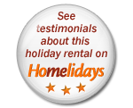 see testimonials on Homelidays my Self Catering Apartment in Vienna