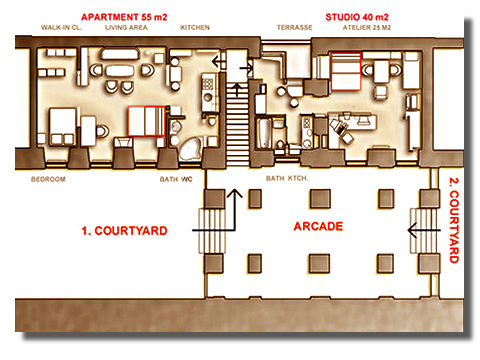 layout of the apartment