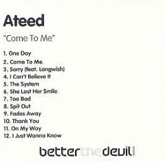 Ateed - Come To Me CD-R Promo Album