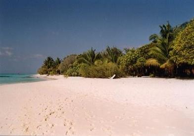 Strand vor den Beach-Villen