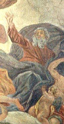 aus dem Deckenfresko von Carlo Carlone in der Paulanerkirche in Wien, Gott Vater, Foto Kopeszki