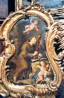 Bild des hl. Franz von Assisi, Paulanerkirche Wien, Foto Kopeszki