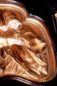 Detail aus der Kanzel, Papst Gregor der Große mit Buch, Paulanerkirche , Wien, Foto Kopeszki