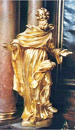 Statue des Apostel Petrus, Foto Kopeszki