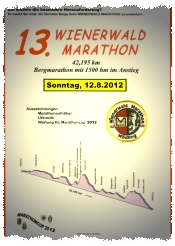 13. Wienerwald Marathon am 12.8.2012