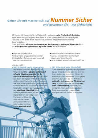 Mastertalk Mailing 1