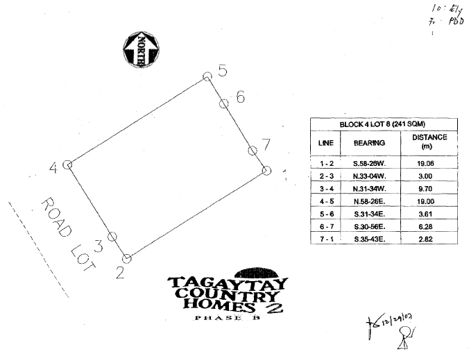 Lot plan...