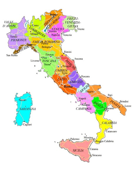 italien karte