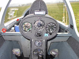 Grob Twin Astir Cockpit hinten